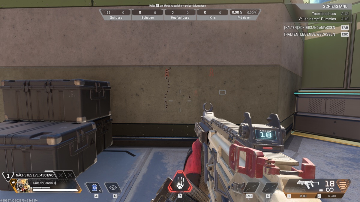 Apex R-99 Screenshot – no recoil macro product preview from NoRecoil.de